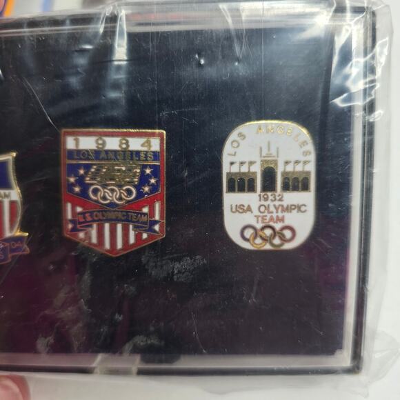 1996 Atlanta Olympic JC Penny Limited Edition Home Team Centennial 3 Pin Set NIB - Picture 6 of 7